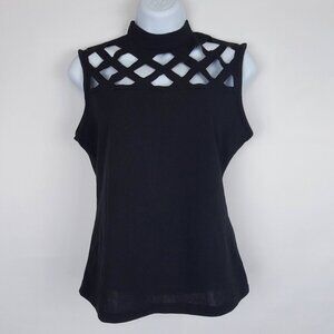 SHEIN Black Sleeveless Blouse M